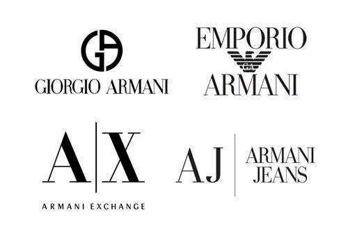 mẫu logo Armani 