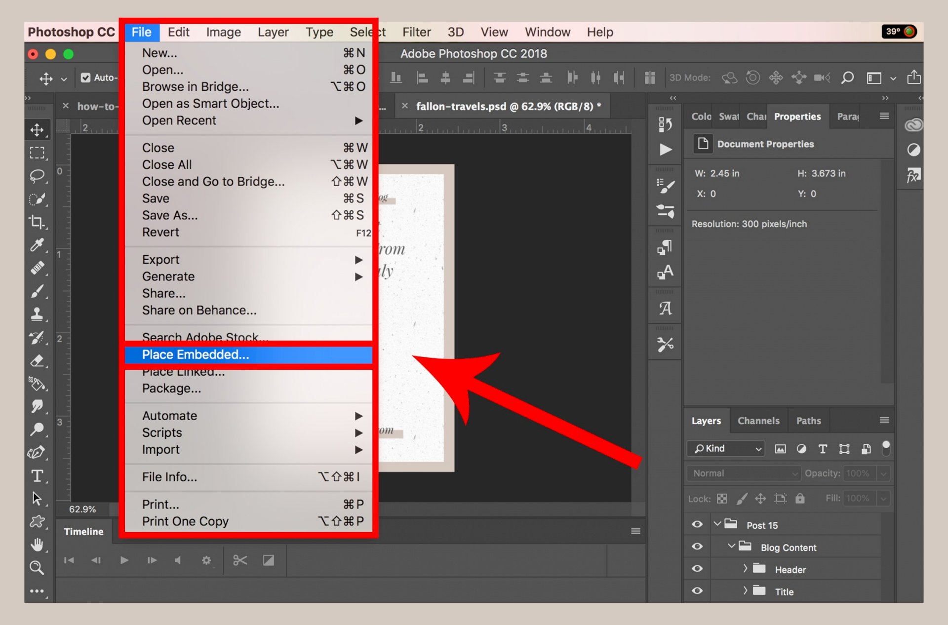 How To Add A Photo Into Photoshop