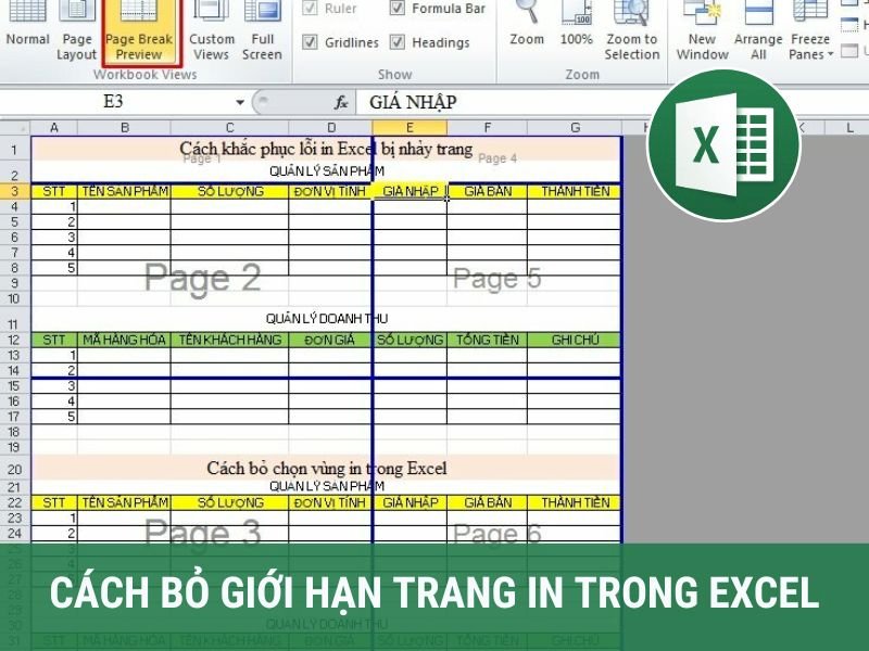 Cách Bỏ Giới Hạn Trang In Trong Excel 2010 - Hướng Dẫn Chi Tiết và Thủ Thuật Tối Ưu