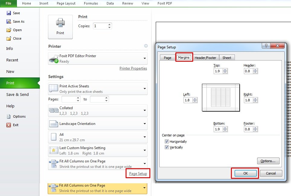 Cách in Excel vừa trang giấy A4 đơn giản nhất 