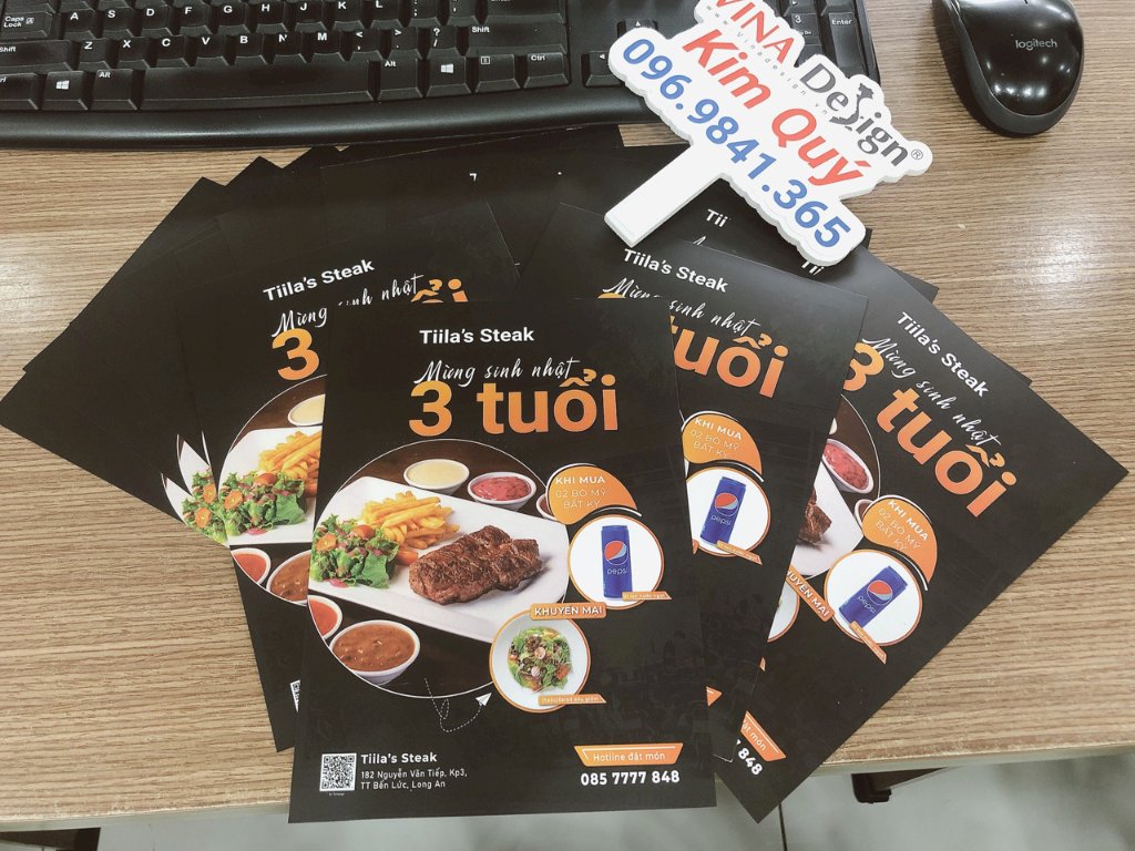 In tờ rơi quán ăn