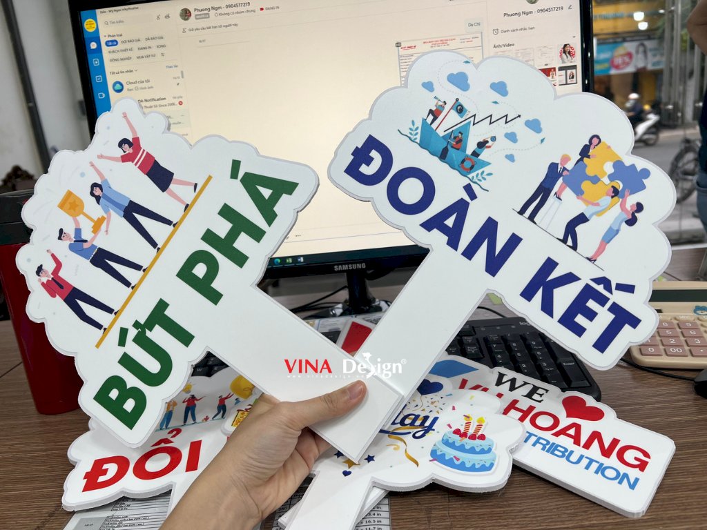 Hashtag cầm tay Slogan công ty Đoàn kết, Bức phá - MSN253