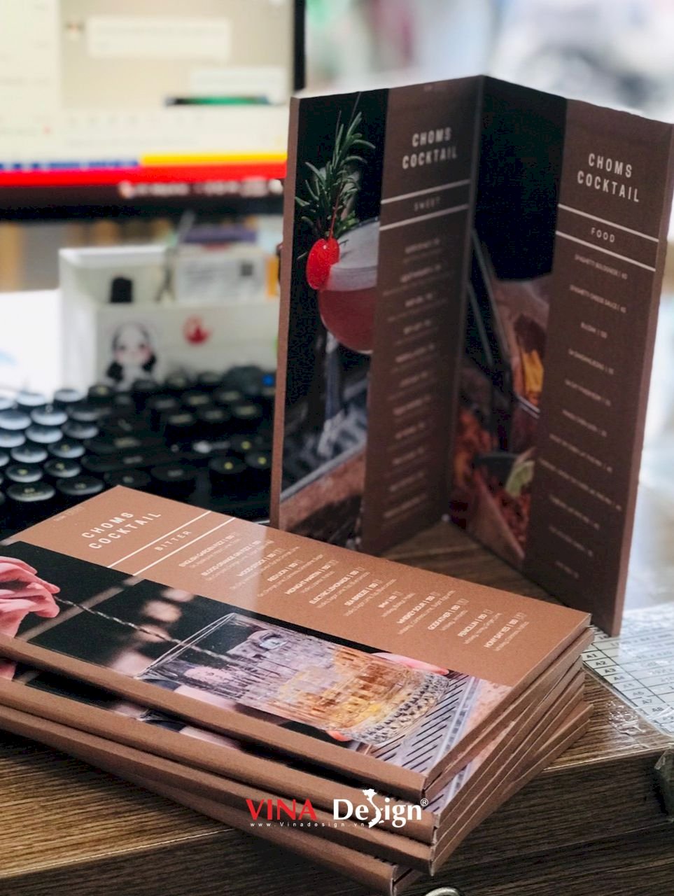 In menu quán bar food menu & drink menu, menu cầm tay PP cán format dán ...
