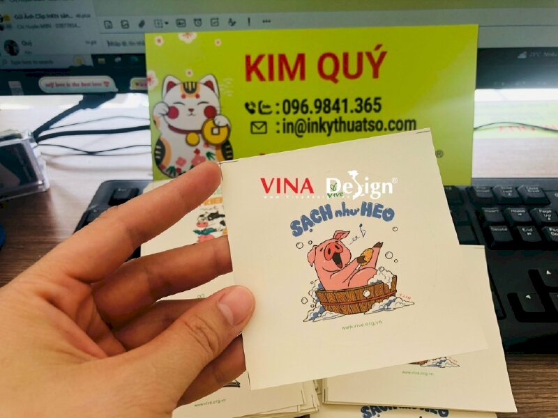 In sticker lẻ, số lượng ít đẹp, in nhanh, giá rẻ TPHCM