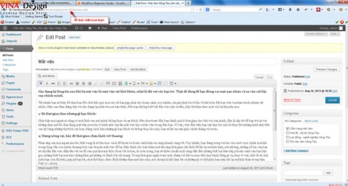 Cách tìm ID Bài Viết, Category, Tag, Comments hoặc ID User trong Wordpress