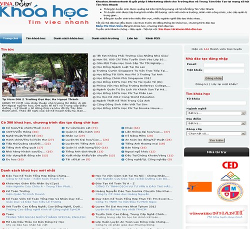 Cổng thông tin các khóa học