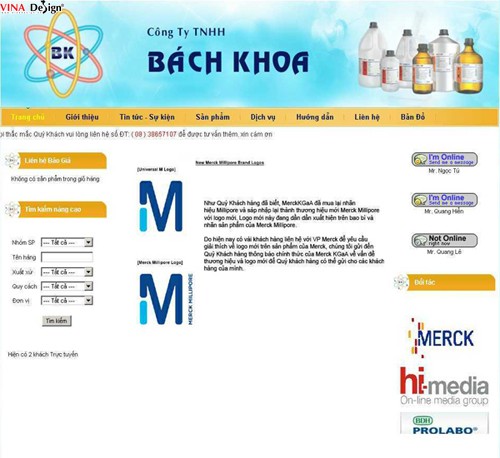 Công ty hóa chất - Bách Khoa