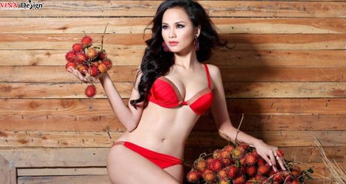 Diễm Hương, ngọt ngào với trái cây