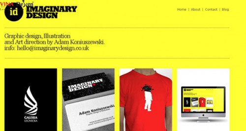 Gam vàng trong thiết kế website