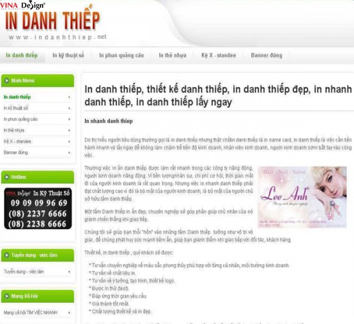 In danh thiếp - www.indanhthiep.net