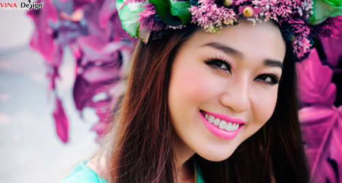 Khánh My, rạng ngời với nụ cười xinh