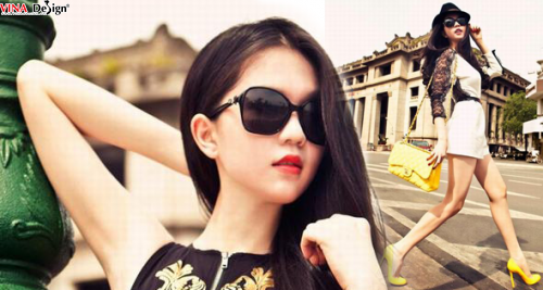 Ngọc Trinh, khoe eo thon dưới nắng Sài Gòn