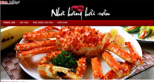 Website Nhà Hàng Hải Sản - www.nhahanghaisan.com.vn