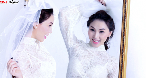 Quỳnh Thư, rạng ngời khi làm 'cô dâu'
