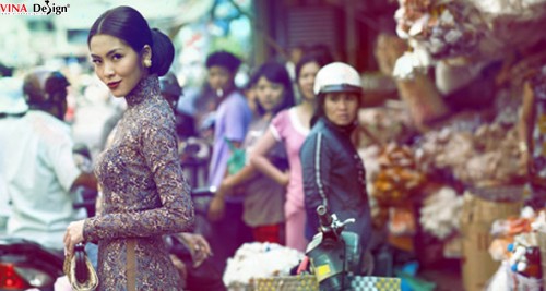 Tăng Thanh Hà, quý phái với áo dài