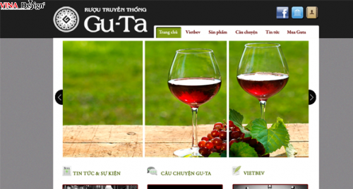 Templates cho công ty Rượu