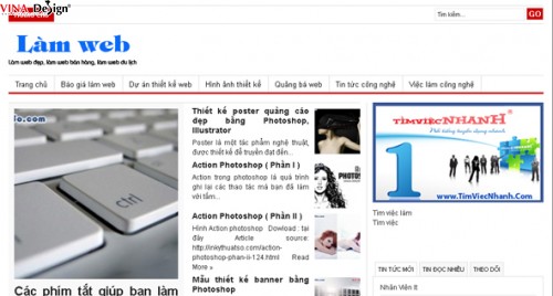 Thiết kế trang web Làm web - www.Lamweb.vn