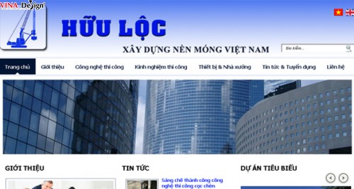 Thiết kế web Công ty TNHH Xây dựng và Thương mại Hữu Lộc - www.xdhuuloc.com
