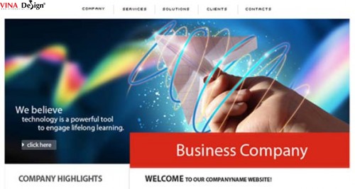 Thiết kế web doanh nghiệp, theo phong cách hiện đại