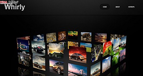 Thiết kế web với gam màu đen ấn tượng