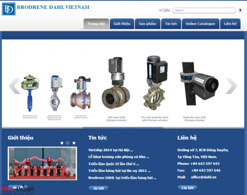 Thiết kế Website Brodrene Dahl Việt Nam – www.Dahl.com