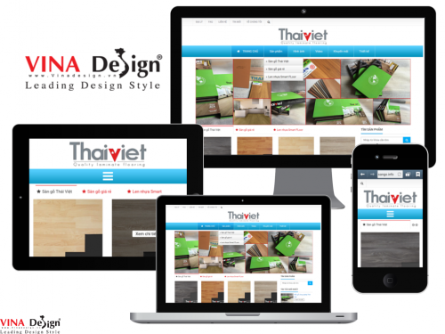 Thiết kế website cho Sàn gỗ Thái Việt - sango.info