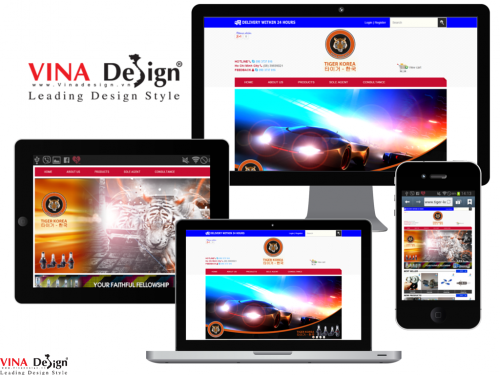 Thiết kế website cho Tiger Korea - tiger-korea.com