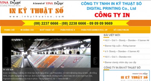 Thiết kế website Công ty In - www.Congtyin.vn