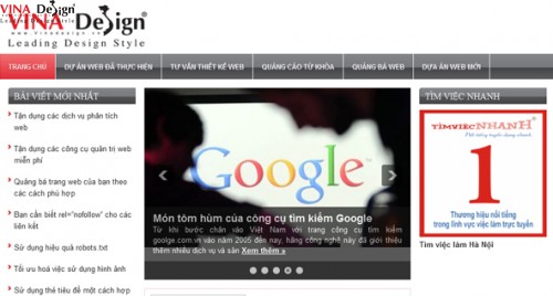 Thiết kế website VINA Design - www.Vinadesign.com.vn