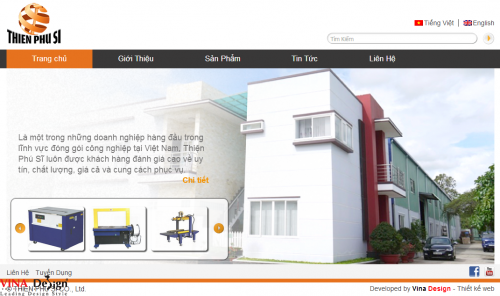 Thiết kế Website Công Ty TNHH Thiện Phú Sĩ – www.ThienPhuSi.com