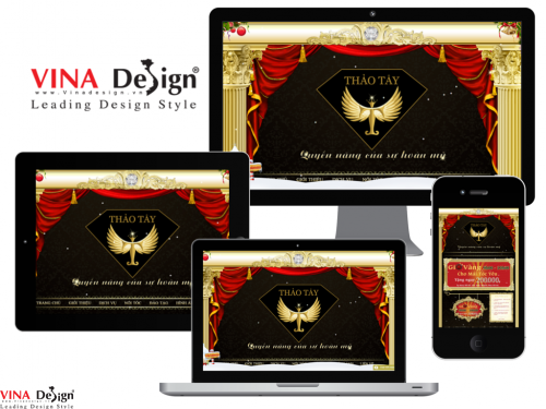 Thiết kế website Dịch vụ chăm sóc sắc đẹp Thảo Tây - www.thaotay.com