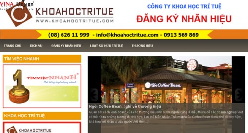 Thiết kế website Giấy Đăng Ký Nhãn Hiệu - www.Giaydangkynhanhieu.com