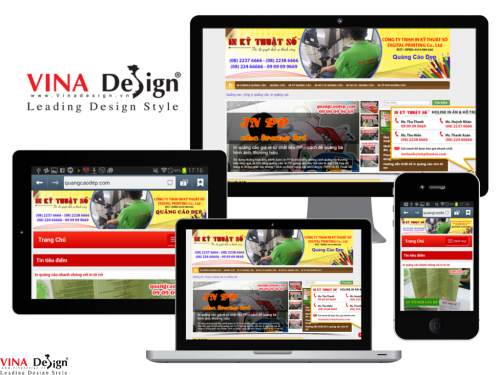 Thiết kế website in ấn quảng cáo đẹp - quangcaodep.com