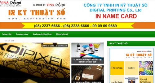 Thiết kế website In Name Card Nhanh - www.Innamecardnhanh.com