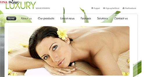 Thiết kế website làm đẹp, spa, mỹ viện
