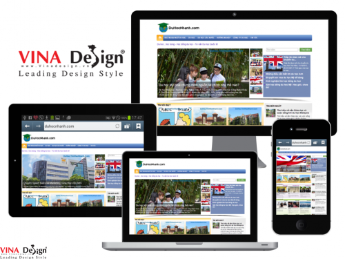 Thiết kế website về dịch vụ du học - duhocnhanh.com