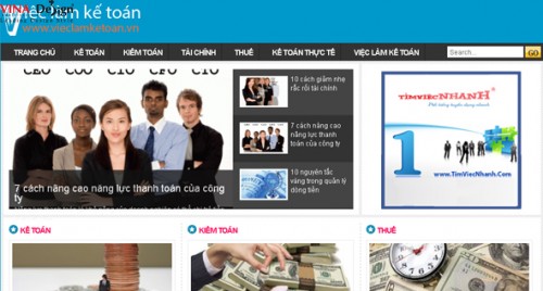 Thiết kế website Việc Làm Kế Toán - www.Vieclamketoan.vn