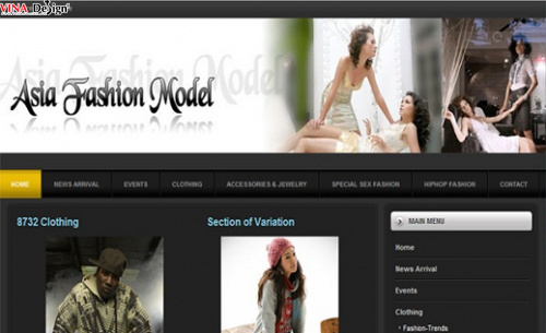 Thời trang asia fashion model