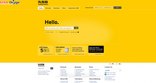 Xu hướng mới trong thiết kế web ngân hàng