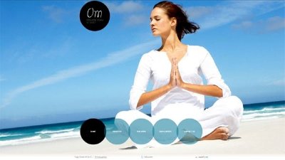 Các mẫu trang web đẹp với các hình tròn