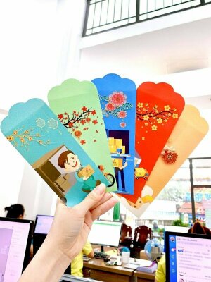 Kích thước bao lì xì chuẩn được sử dụng phổ biến trong thiết kế in ấn