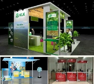 Kích thước booth sampling quảng cáo bán hàng chuẩn hiện nay