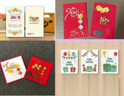 Kích thước thiệp chúc mừng chuẩn trong thiết kế in ấn