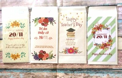 Kích thước thiệp chúc mừng 20/11 chuẩn, phổ biến hiện nay