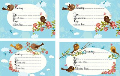 Kích thước của nhãn vở chuẩn, được sử dụng phổ biến hiện nay