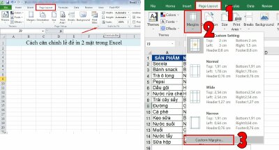 Cách căn chỉnh lề để in 2 mặt trong Excel chuẩn đơn giản nhất