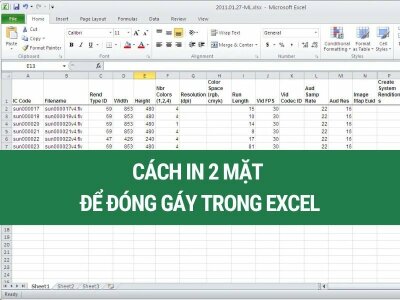 Cách in 2 mặt để đóng gáy trong Excel đơn giản nhất 