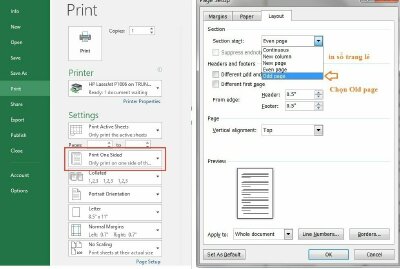 Cách in 2 mặt trong Excel máy in Canon 2900 đơn giản nhất