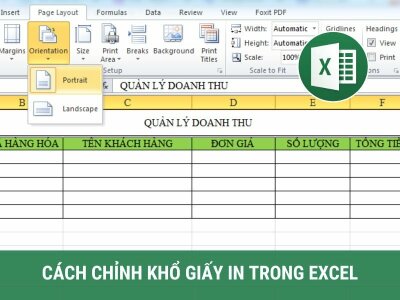 Cách chỉnh khổ giấy in trong Excel đơn giản nhất 