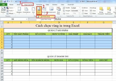 Cách chọn vùng in trong Excel đơn giản nhất 